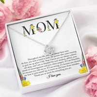 To My Mom Necklace – Sentimental Gift from Daughter | Mother’s Day, Birthday, or Christmas Gift for Mom | Meaningful Jewelry for Mothers