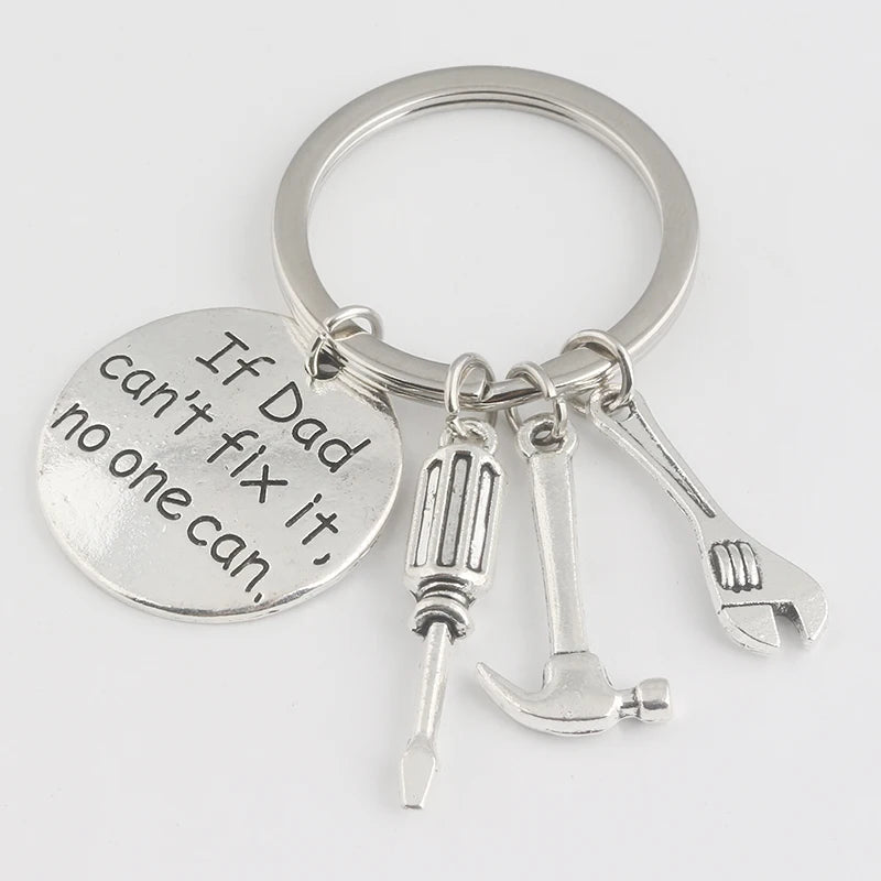 If Dad Can’t Fix It No One Can Keychain – Funny Hand Tool Keyring for Men | Father’s Day, Birthday, or Christmas Gift for Dad, Grandpa, or Husband