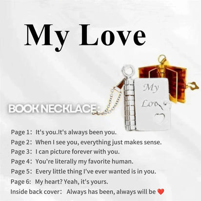 My Champion Openable Book Necklace for Son – “My Little Hero” Engraved Pendant | Birthday, Graduation, or Special Gift for Boys