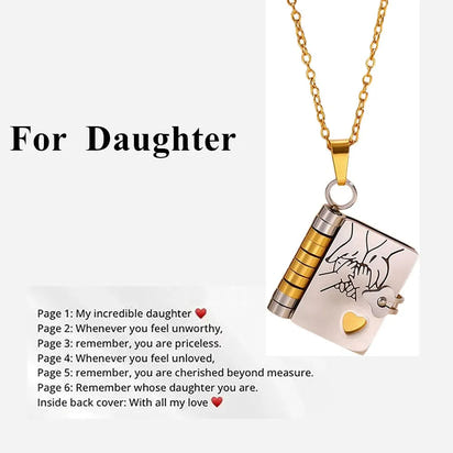 My Champion Openable Book Necklace for Son – “My Little Hero” Engraved Pendant | Birthday, Graduation, or Special Gift for Boys