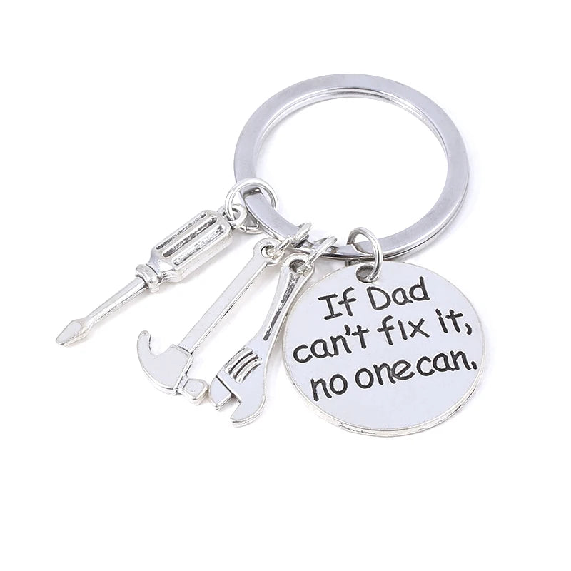 If Dad Can’t Fix It No One Can Keychain – Funny Hand Tool Keyring for Men | Father’s Day, Birthday, or Christmas Gift for Dad, Grandpa, or Husband