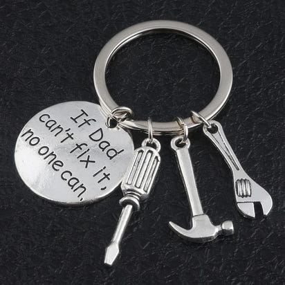 If Dad Can’t Fix It No One Can Keychain – Funny Hand Tool Keyring for Men | Father’s Day, Birthday, or Christmas Gift for Dad, Grandpa, or Husband