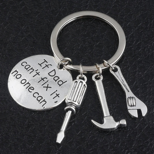If Dad Can’t Fix It No One Can Keychain – Funny Hand Tool Keyring for Men | Father’s Day, Birthday, or Christmas Gift for Dad, Grandpa, or Husband