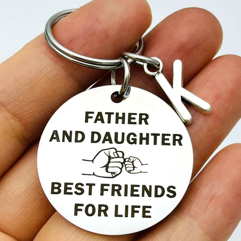 Father and Daughter/Son Keychain – Best Dad Gifts | Birthday, Christmas, or Just-Because Keepsake for Dad | Best Friends for Life