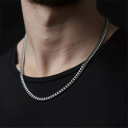 To My Son Cuban Chain Necklace – Birthday, Graduation, or Special Gift from Mom | Meaningful Jewelry for Son
