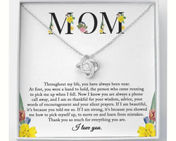 To My Mom Necklace – Sentimental Gift from Daughter | Mother’s Day, Birthday, or Christmas Gift for Mom | Meaningful Jewelry for Mothers