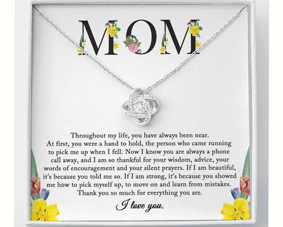 To My Mom Necklace – Sentimental Gift from Daughter | Mother’s Day, Birthday, or Christmas Gift for Mom | Meaningful Jewelry for Mothers