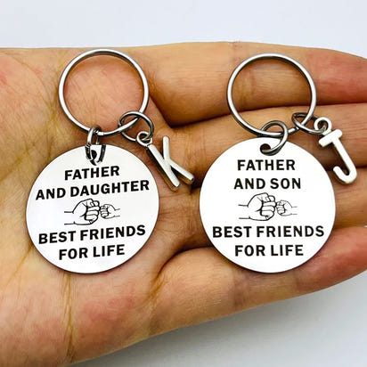 Father and Daughter/Son Keychain – Best Dad Gifts | Birthday, Christmas, or Just-Because Keepsake for Dad | Best Friends for Life