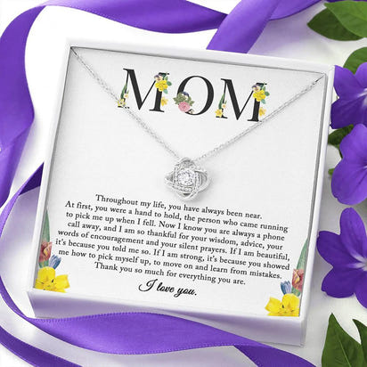 To My Mom Necklace – Sentimental Gift from Daughter | Mother’s Day, Birthday, or Christmas Gift for Mom | Meaningful Jewelry for Mothers