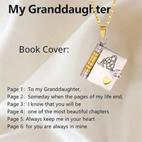 My Champion Openable Book Necklace for Son – “My Little Hero” Engraved Pendant | Birthday, Graduation, or Special Gift for Boys