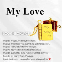 My Champion Openable Book Necklace for Son – “My Little Hero” Engraved Pendant | Birthday, Graduation, or Special Gift for Boys