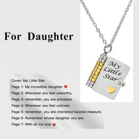 My Champion Openable Book Necklace for Son – “My Little Hero” Engraved Pendant | Birthday, Graduation, or Special Gift for Boys