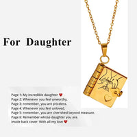 My Champion Openable Book Necklace for Son – “My Little Hero” Engraved Pendant | Birthday, Graduation, or Special Gift for Boys
