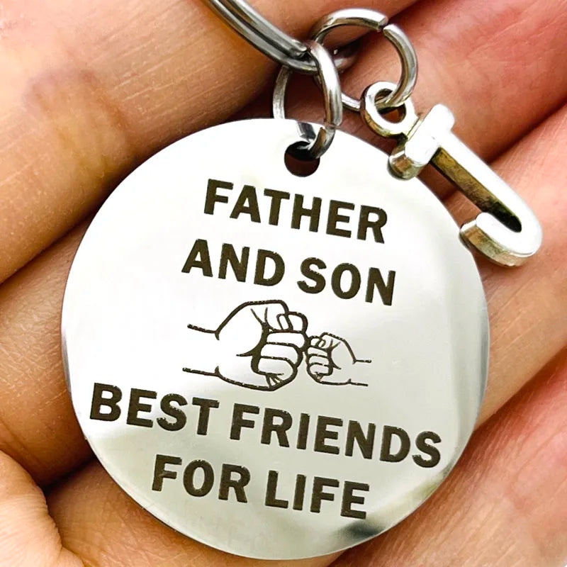 Father and Daughter/Son Keychain – Best Dad Gifts | Birthday, Christmas, or Just-Because Keepsake for Dad | Best Friends for Life
